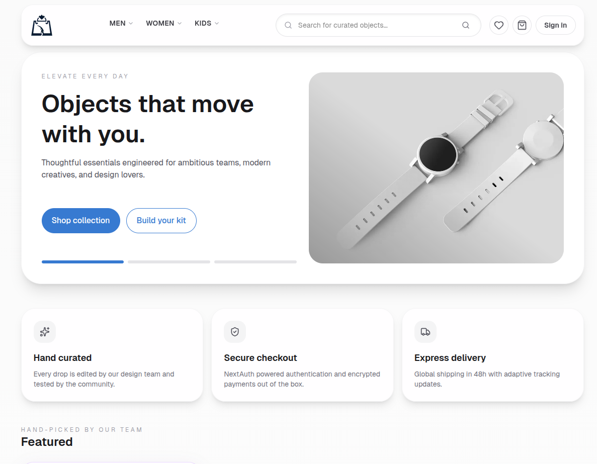 NextShop – Full-Stack E-Commerce Store